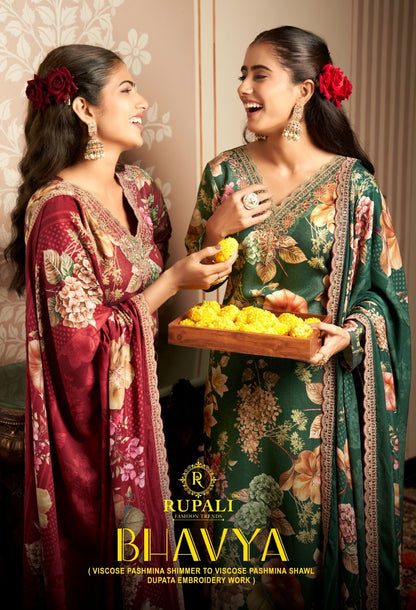 Bhavya Rupali Pashmina Suits Exporter Ahmedabad