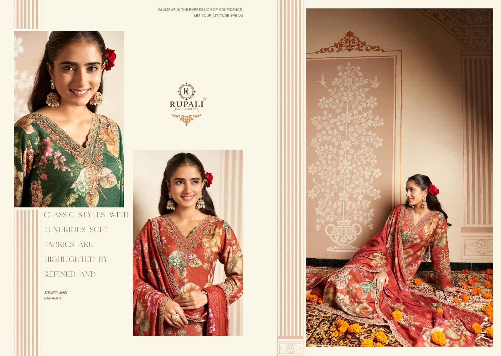 Bhavya Rupali Pashmina Suits Exporter Ahmedabad