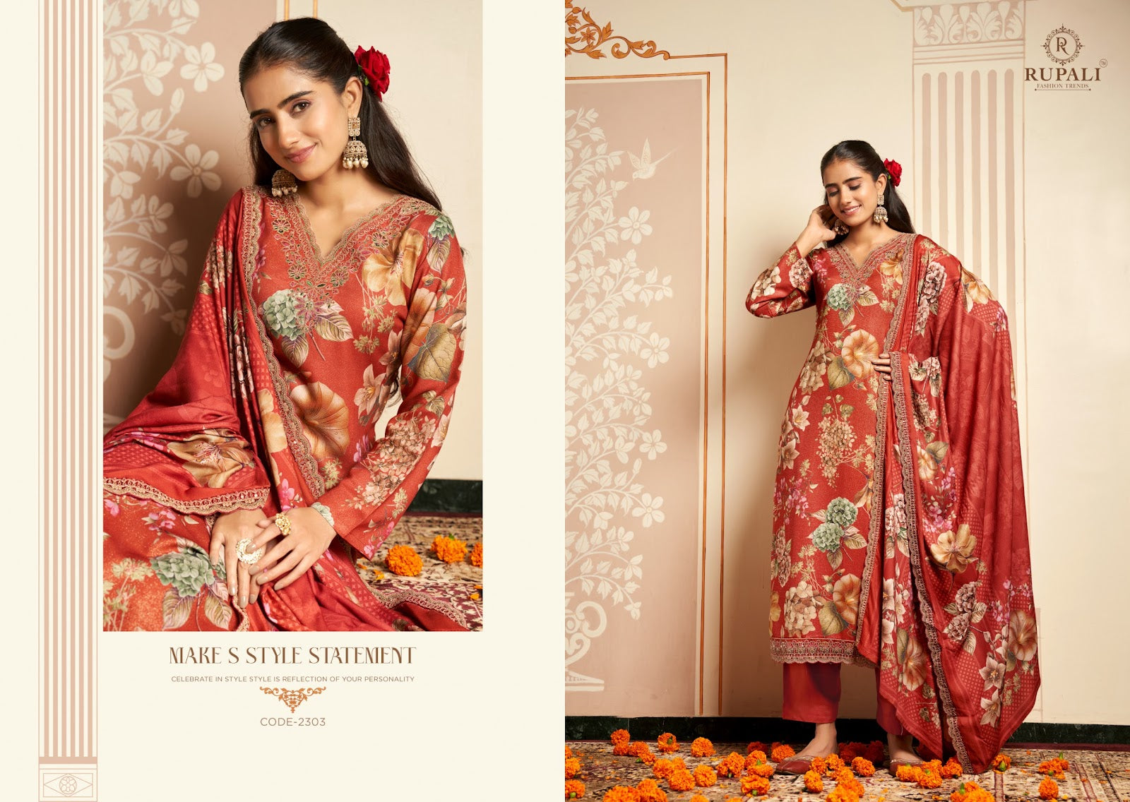 Bhavya Rupali Pashmina Suits Exporter Ahmedabad