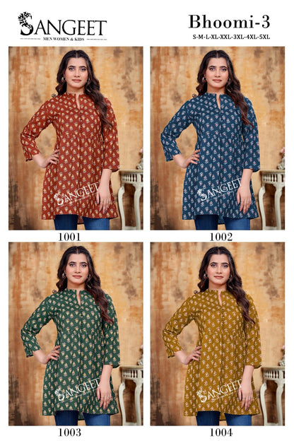 Bhoomi 3 Sangeet Cotton Fancy Tops Manufacturer