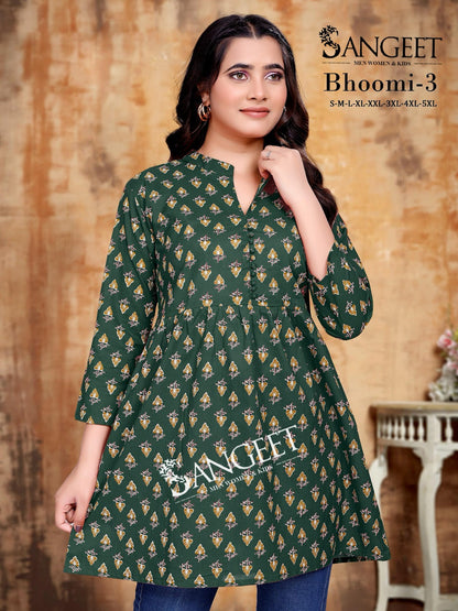 Bhoomi 3 Sangeet Cotton Fancy Tops Manufacturer