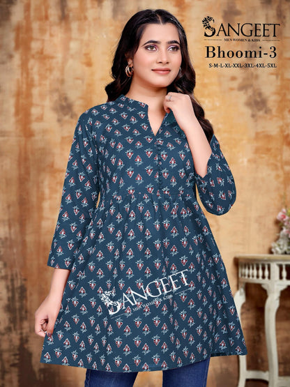 Bhoomi 3 Sangeet Cotton Fancy Tops Manufacturer