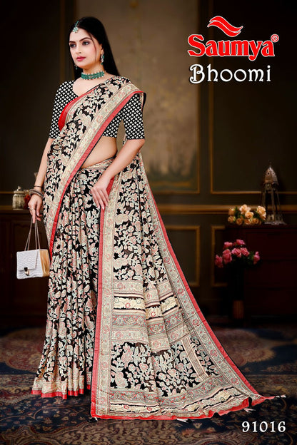 Bhoomi Saumya Dull Moss Sarees Manufacturer Gujarat