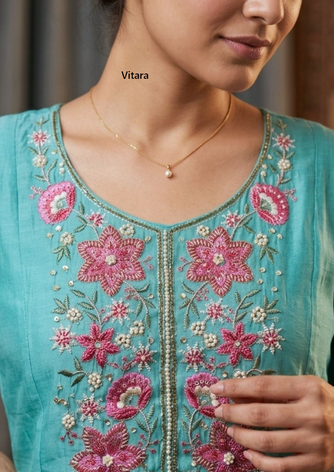 Bhoomika 2 Vitara Chanderi Readymade Pant Style Suits Wholesaler Ahmedabad