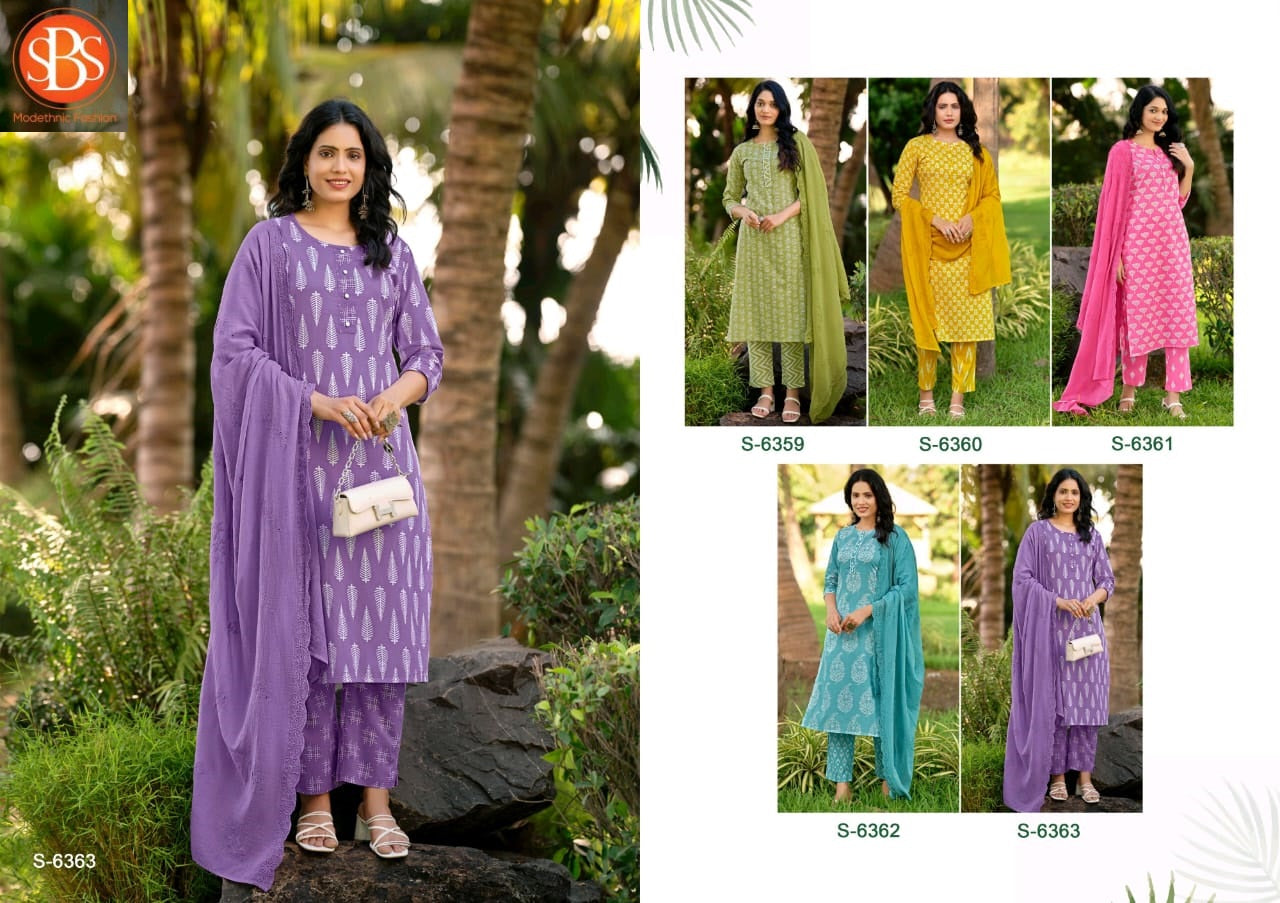 Bhrithi Sbs Cotton Readymade Pant Style Suits Wholesale