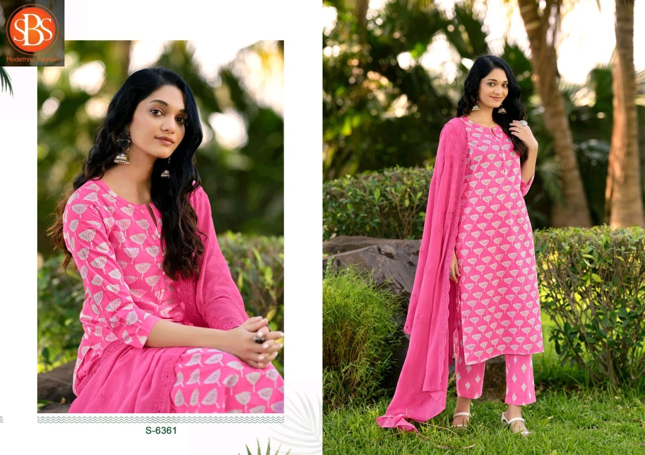 Bhrithi Sbs Cotton Readymade Pant Style Suits Wholesale