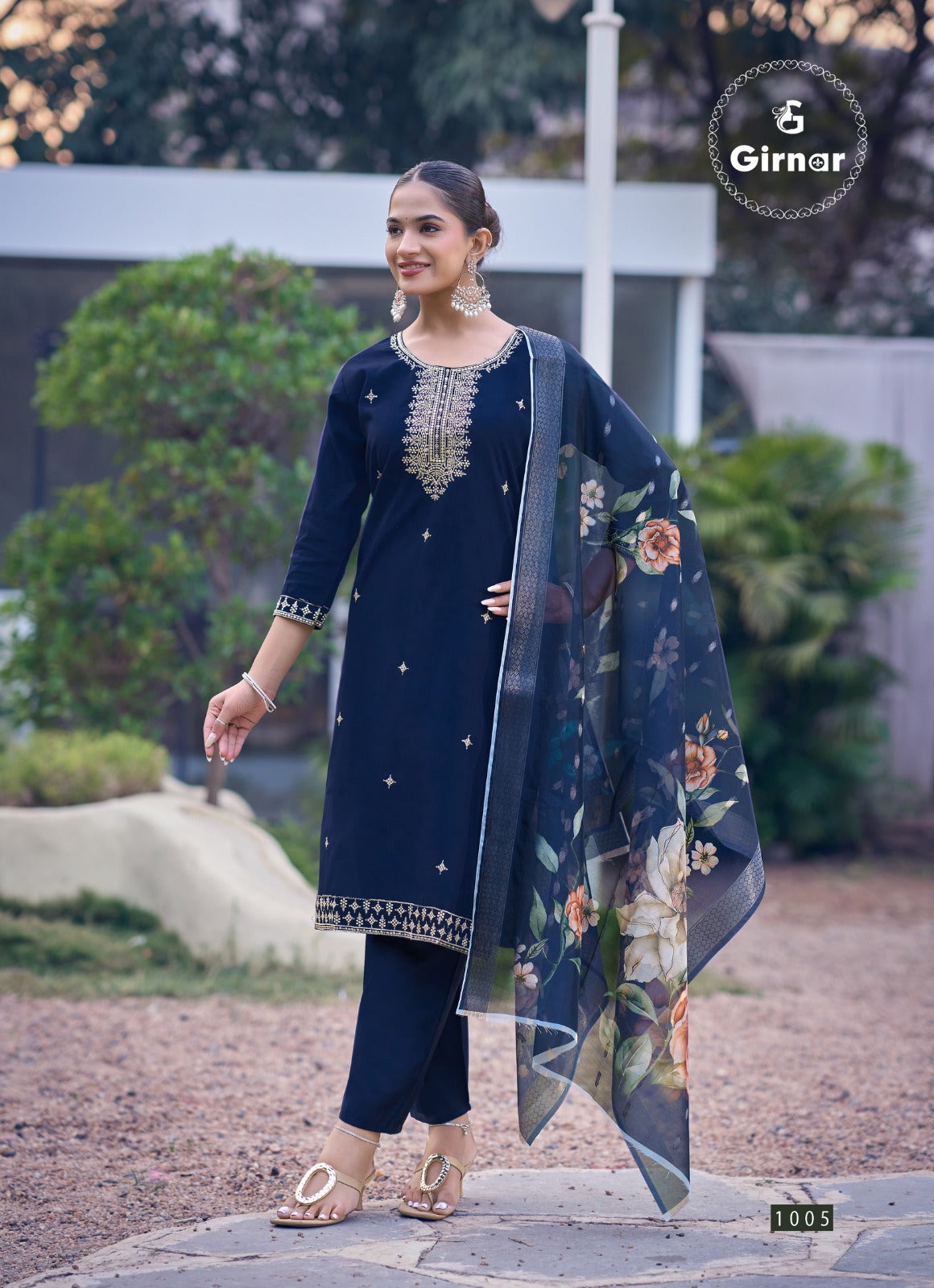 Bhrithi Vol 1 Girnar Vertican Readymade Pant Style Suits Wholesale Rate