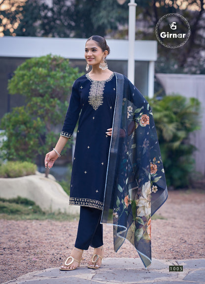 Bhrithi Vol 1 Girnar Vertican Readymade Pant Style Suits Wholesale Rate