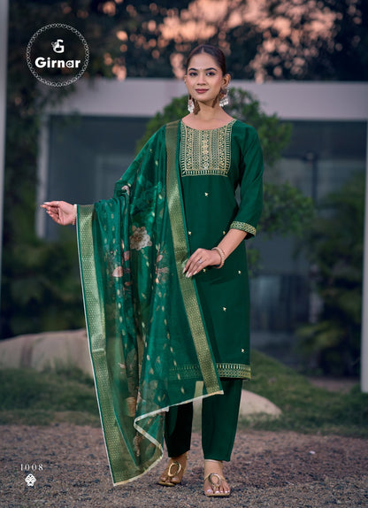 Bhrithi Vol 1 Girnar Vertican Readymade Pant Style Suits Wholesale Rate