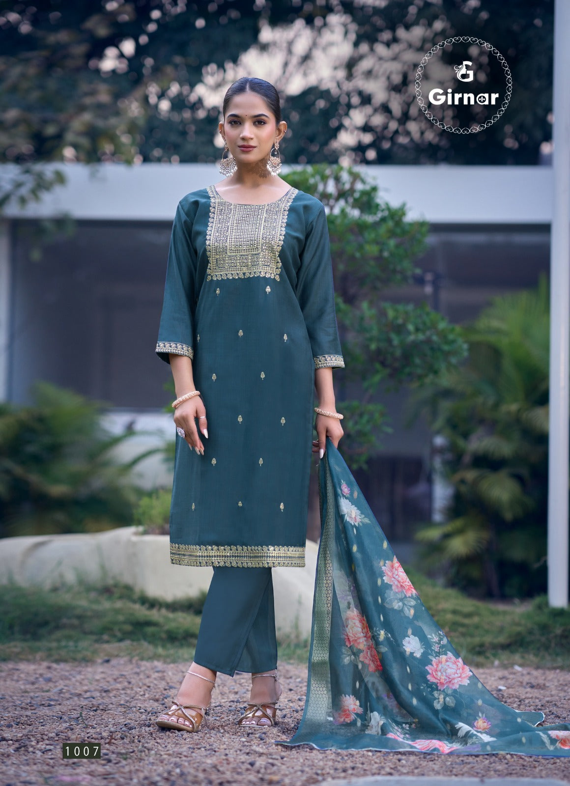 Bhrithi Vol 1 Girnar Vertican Readymade Pant Style Suits Wholesale Rate
