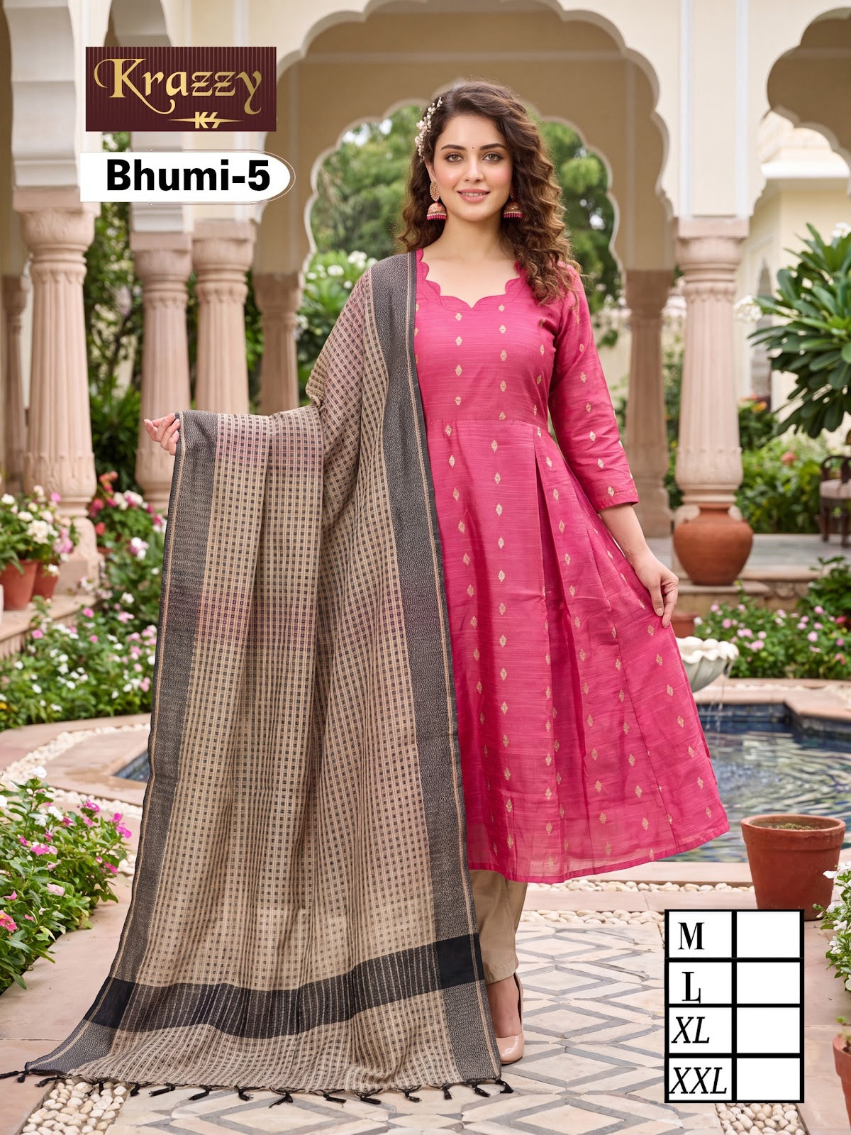 Bhumi Krazzy Kanha Raw Silk Readymade Anarkali Suits Supplier Gujarat