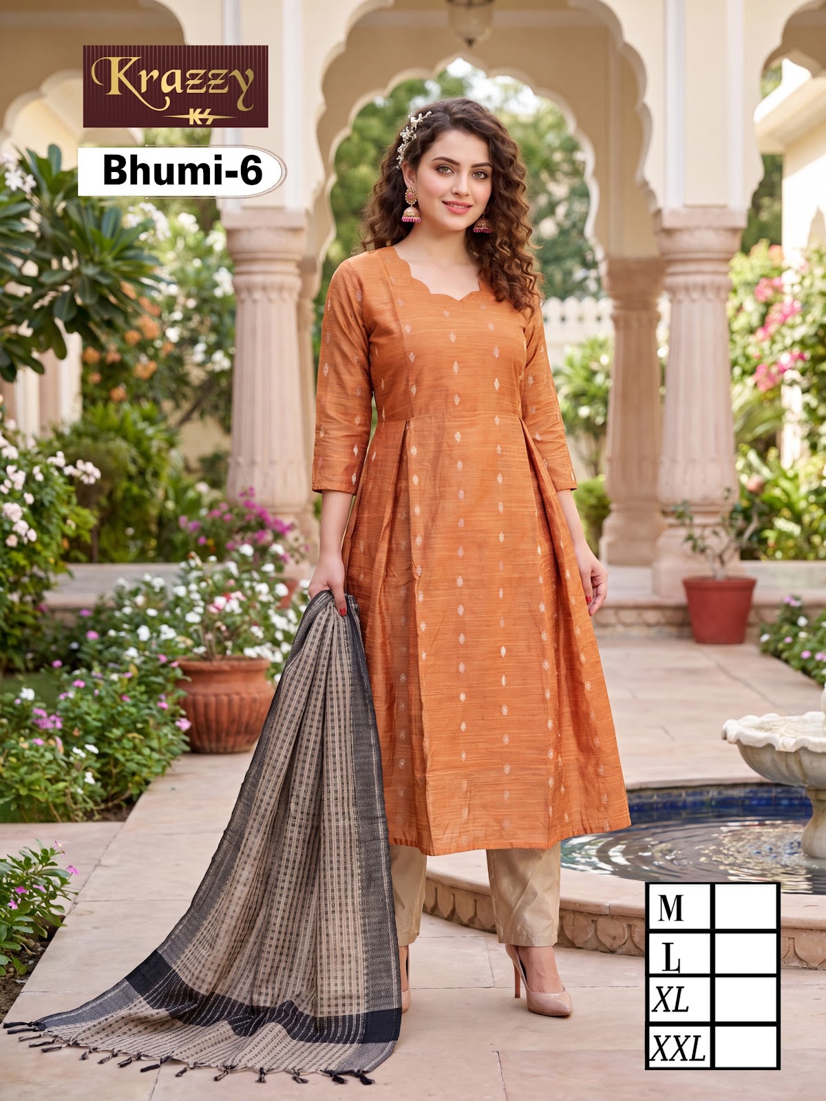Bhumi Krazzy Kanha Raw Silk Readymade Anarkali Suits Supplier Gujarat