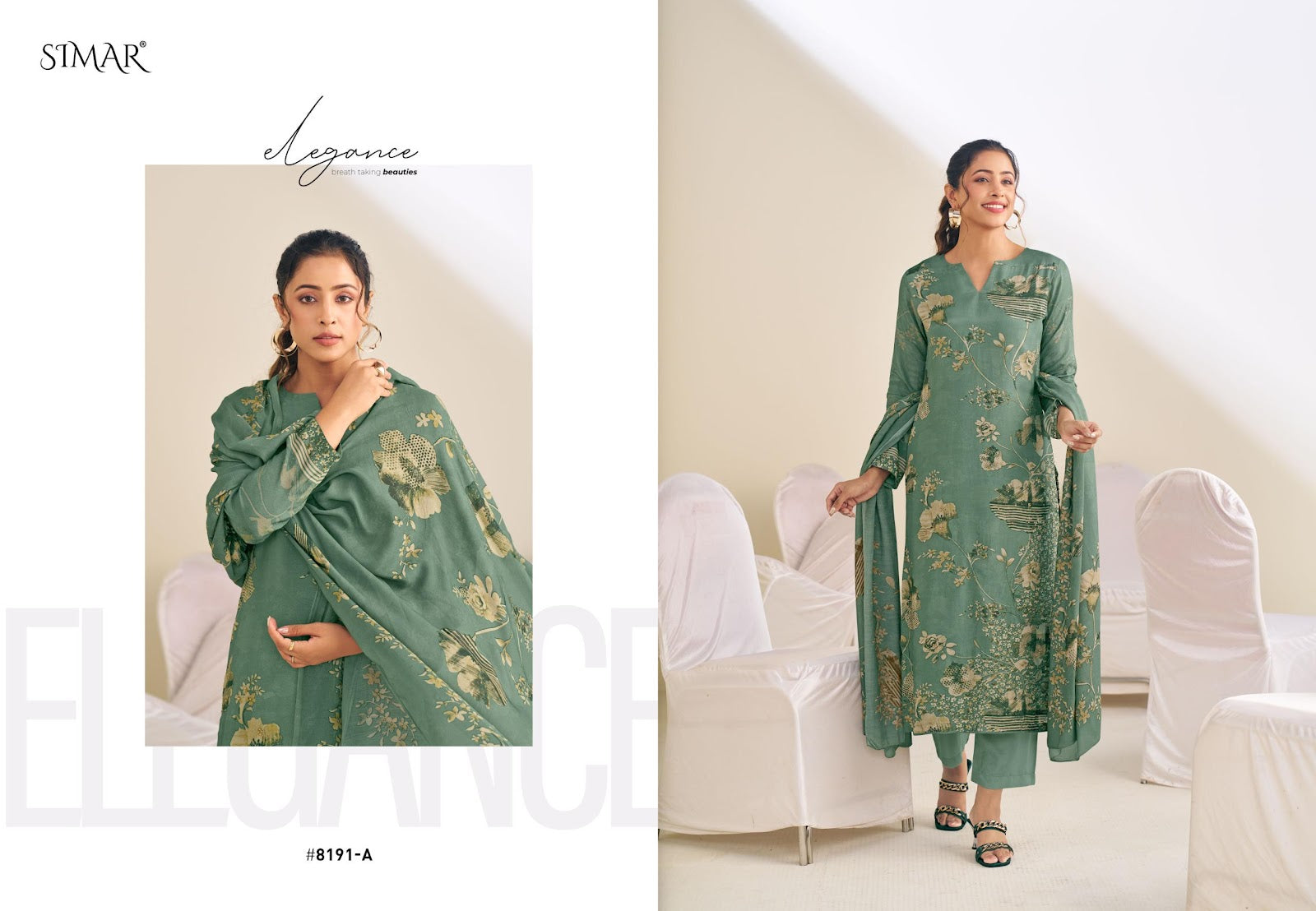 Bhumika Simar Viscose Muslin Pant Style Suits Wholesaler Ahmedabad