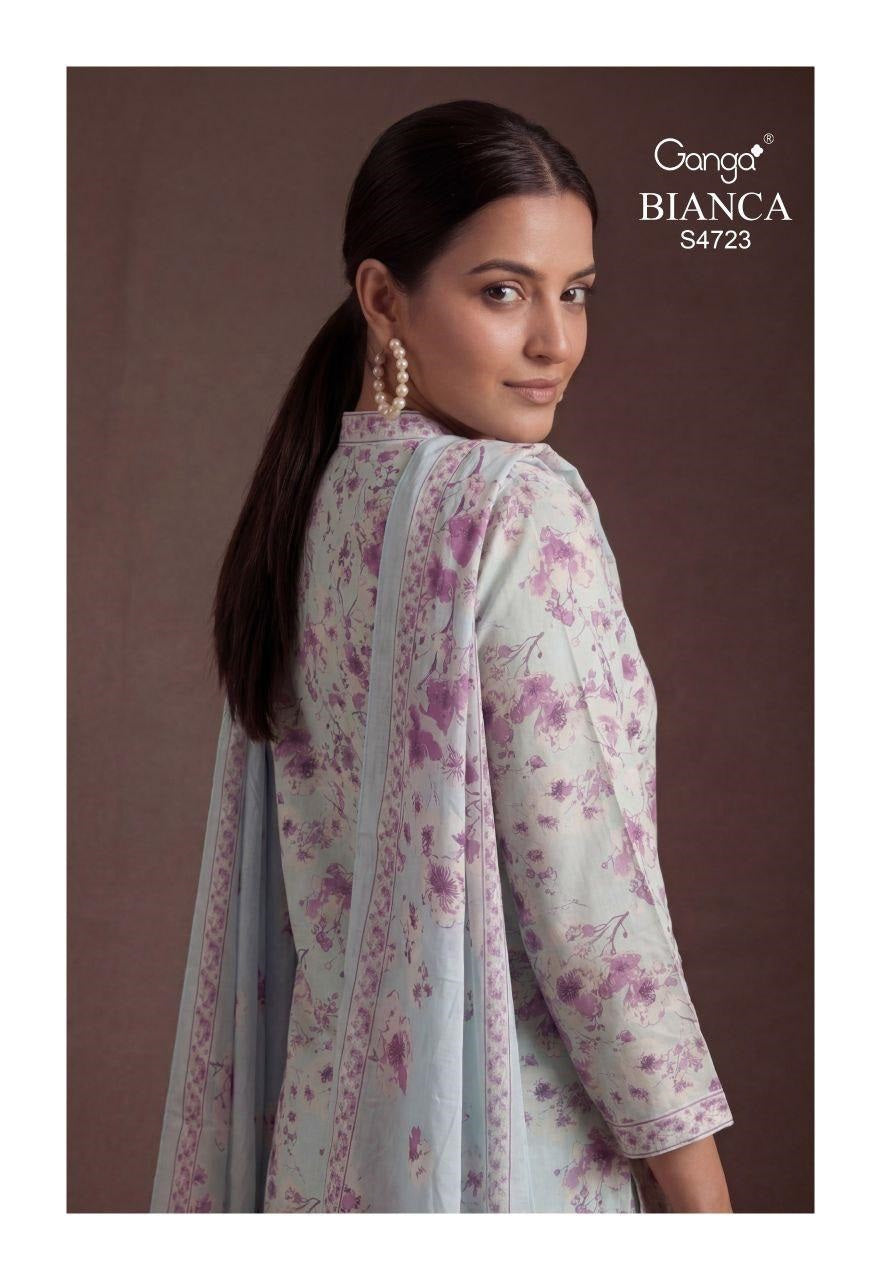 Bianca 4723 Ganga Premium Cotton Pant Style Suits Supplier