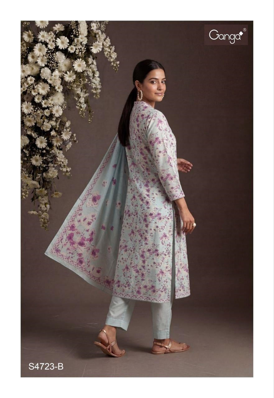 Bianca 4723 Ganga Premium Cotton Pant Style Suits Supplier