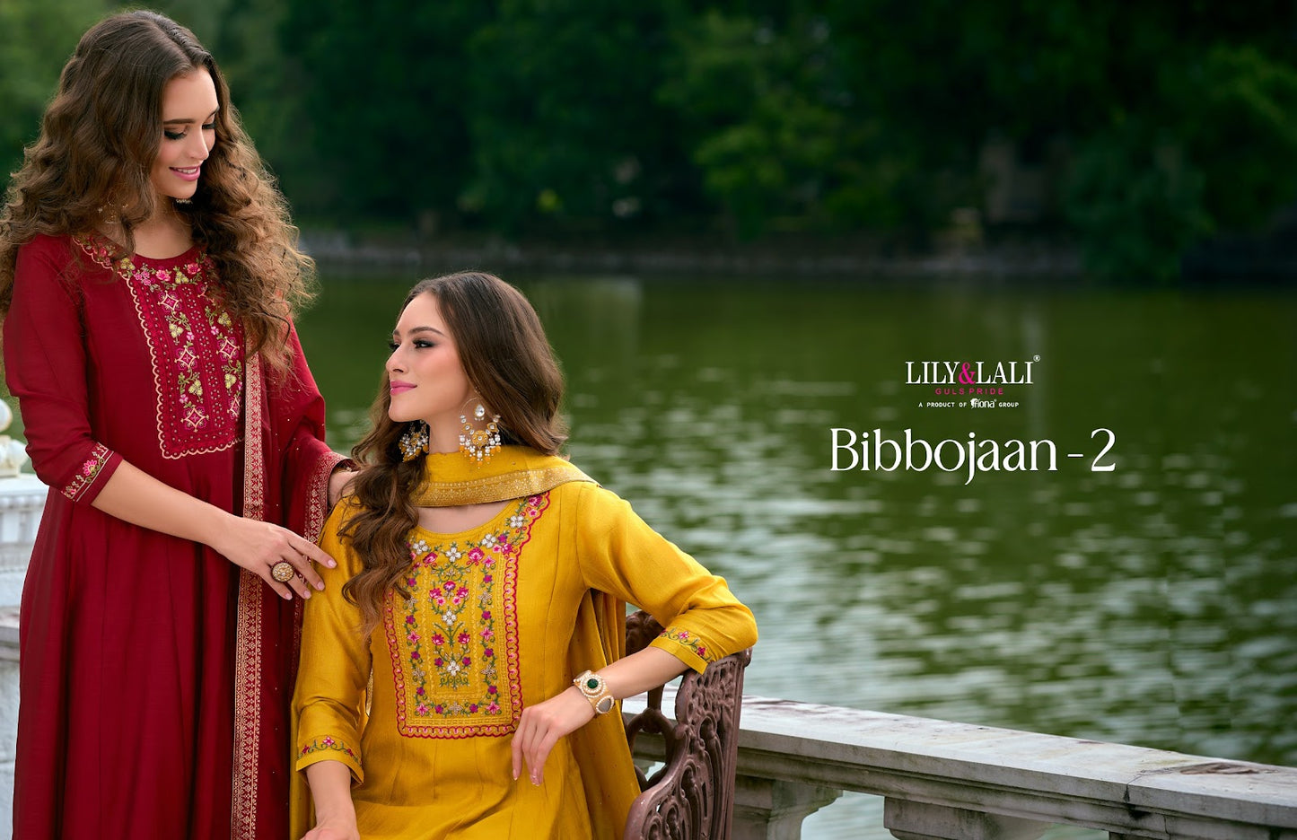 Bibbojaan Vol 2 Lily Lali Vichitra Silk Readymade Anarkali Suits Supplier