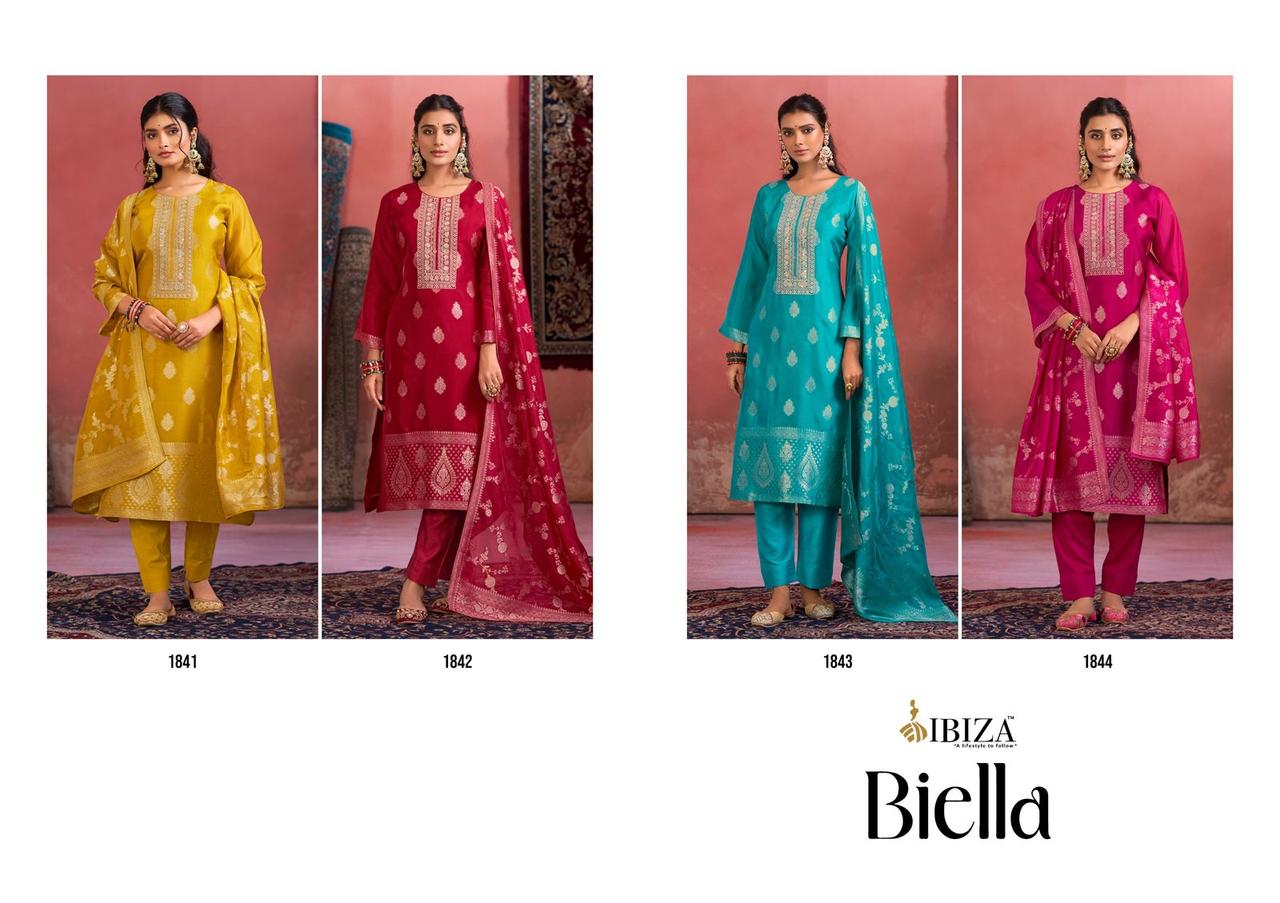 Biella Ibiza Banglori Silk Pant Style Suits Wholesaler Ahmedabad