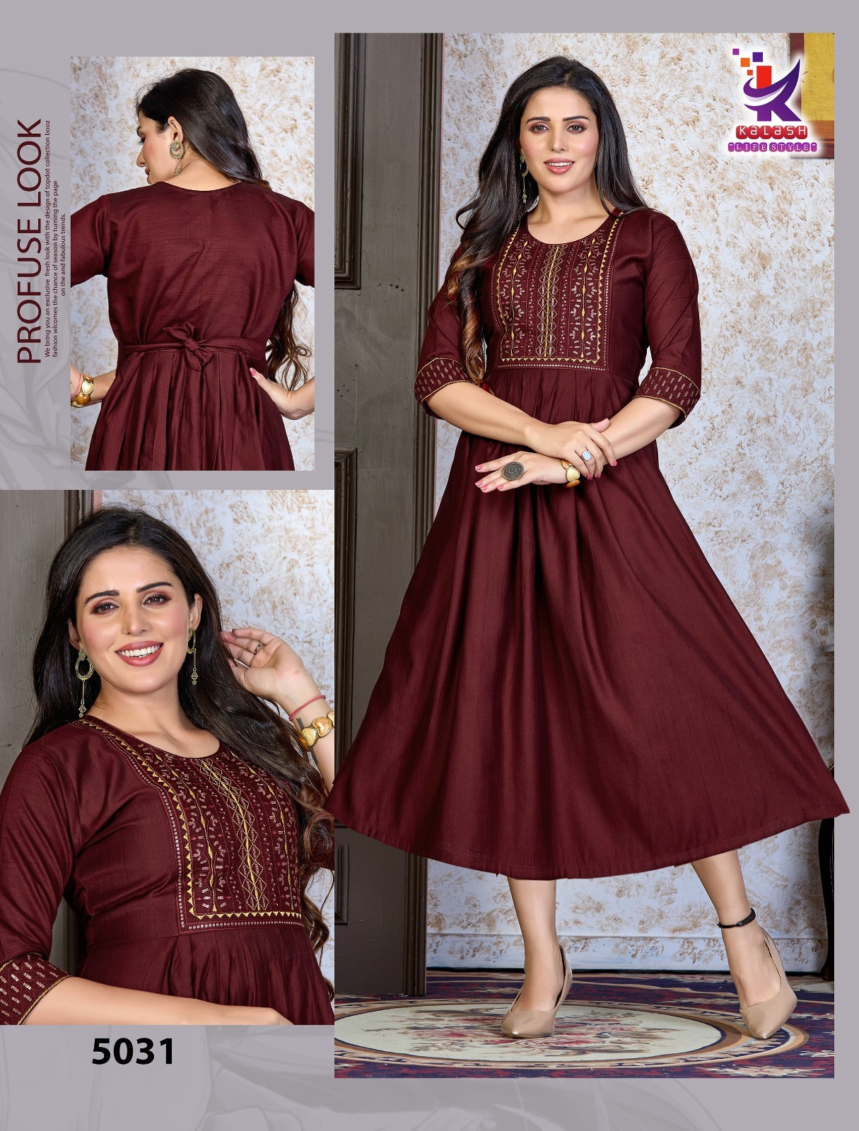 Big Time Beauty Mlm Kalash Lifestyle Anarkali Kurtis Wholesale Rate