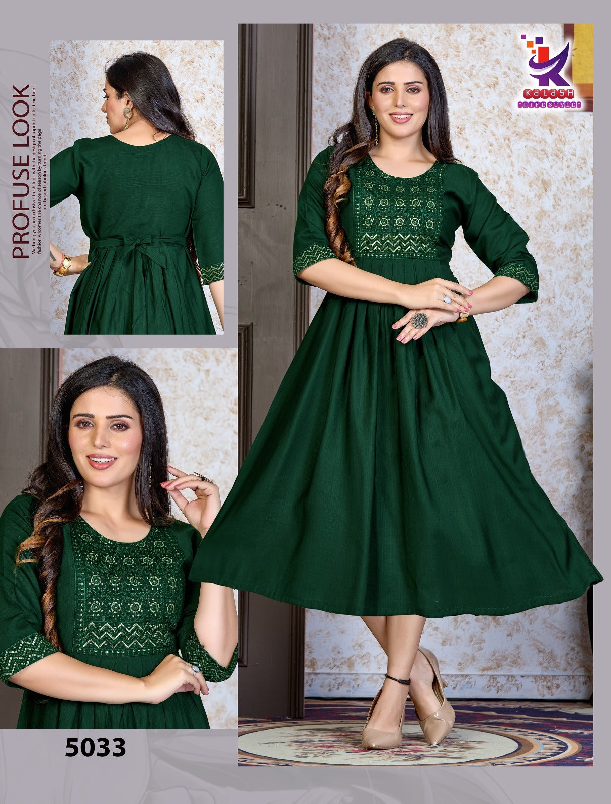 Big Time Beauty Mlm Kalash Lifestyle Anarkali Kurtis Wholesale Rate