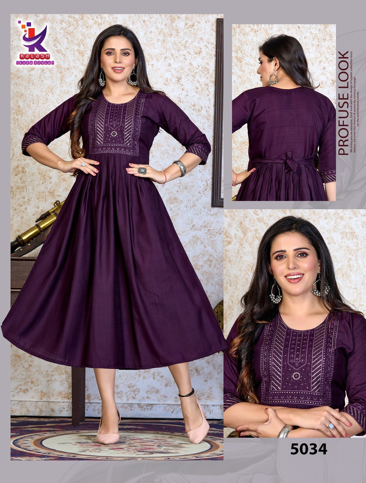 Big Time Beauty Mlm Kalash Lifestyle Anarkali Kurtis Wholesale Rate