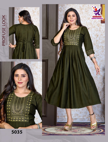 Big Time Beauty Mlm Kalash Lifestyle Anarkali Kurtis Wholesale Rate
