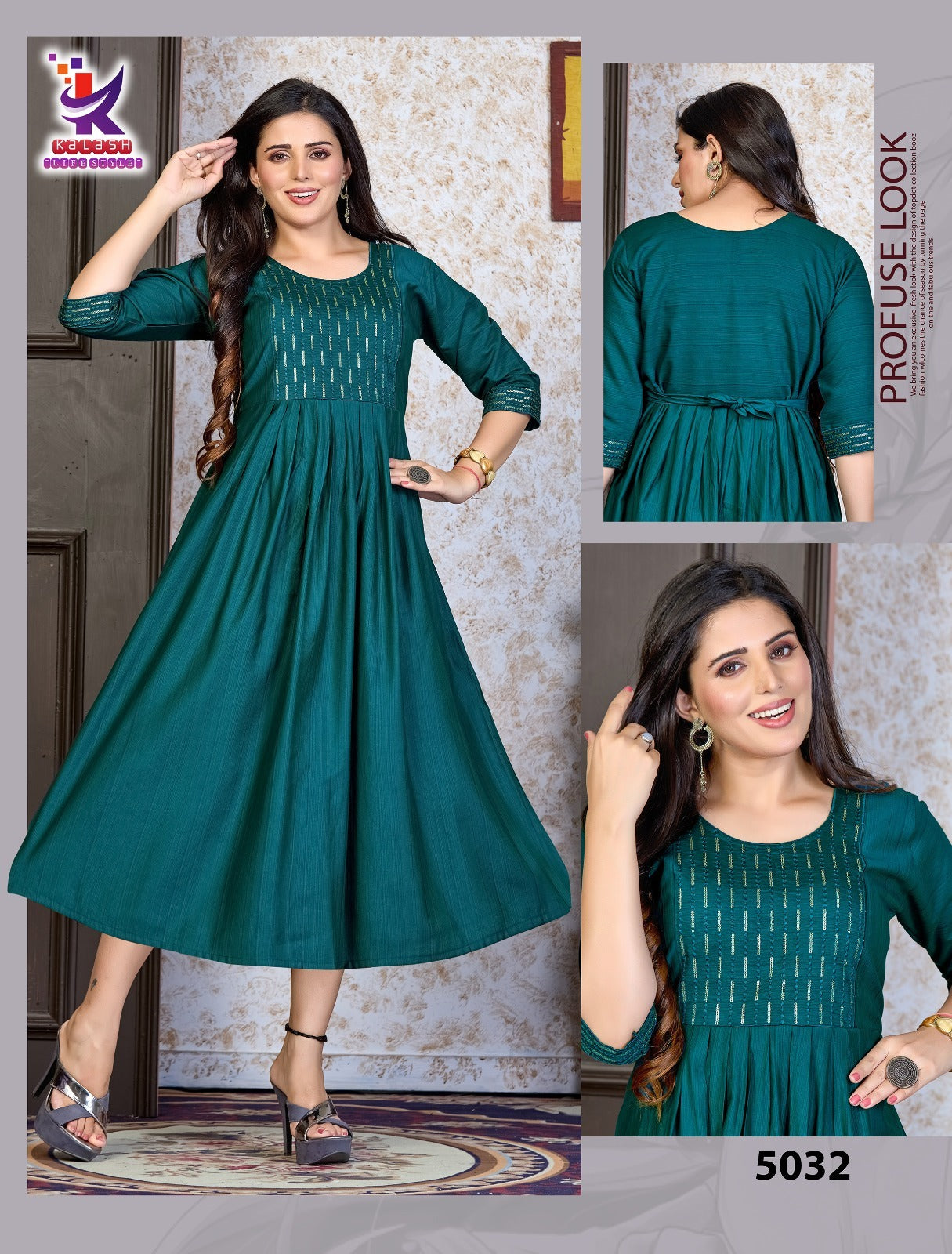 Big Time Beauty Mlm Kalash Lifestyle Anarkali Kurtis Wholesale Rate