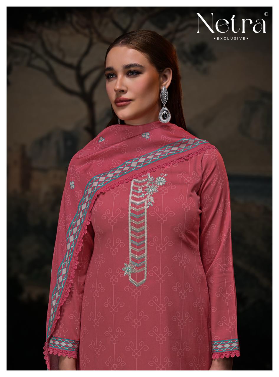 Bihana Netra Pure Cotton Pant Style Suits Wholesaler India