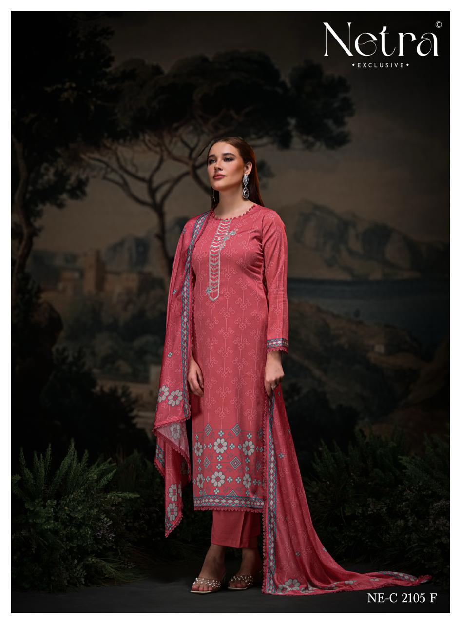 Bihana Netra Pure Cotton Pant Style Suits Wholesaler India
