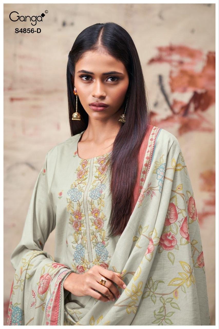 Bilqis S4856 Ganga Cotton Pant Style Suits Wholesaler India