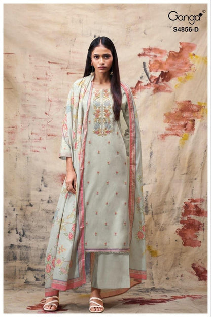 Bilqis S4856 Ganga Cotton Pant Style Suits Wholesaler India