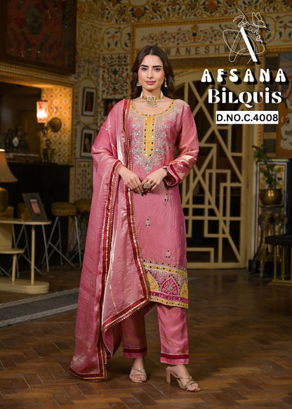 Bilquis Afsana Simmer Pakistani Readymade Suits Supplier
