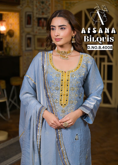 Bilquis Afsana Simmer Pakistani Readymade Suits Supplier