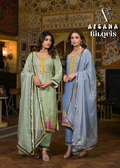 Bilquis Afsana Simmer Pakistani Readymade Suits Supplier