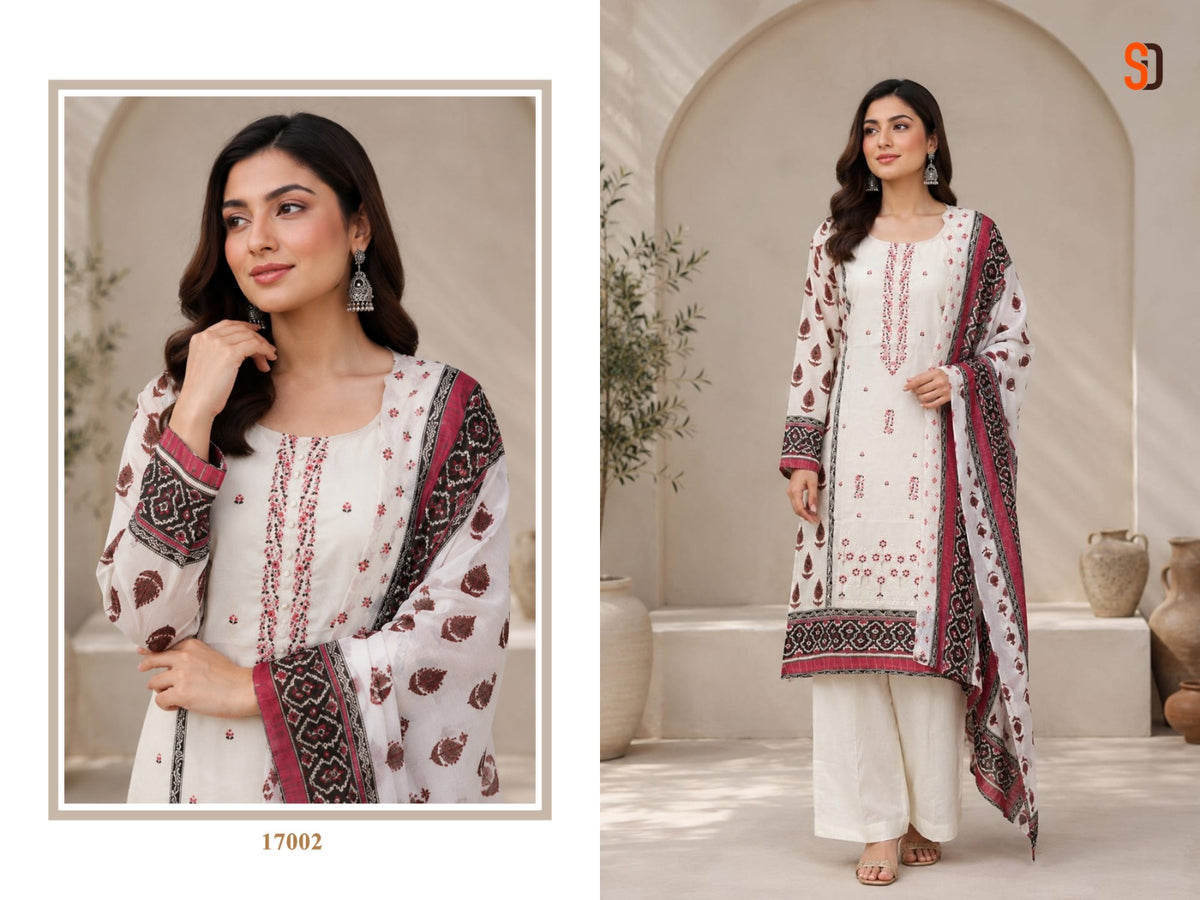 Bin Saeed Vol 17 Shraddha Designer Cotton Karachi Salwar Suits Exporter Gujarat