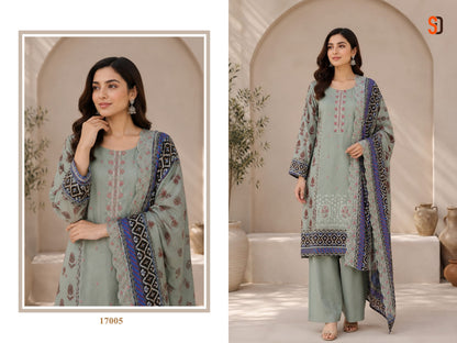 Bin Saeed Vol 17 Shraddha Designer Cotton Karachi Salwar Suits Exporter Gujarat