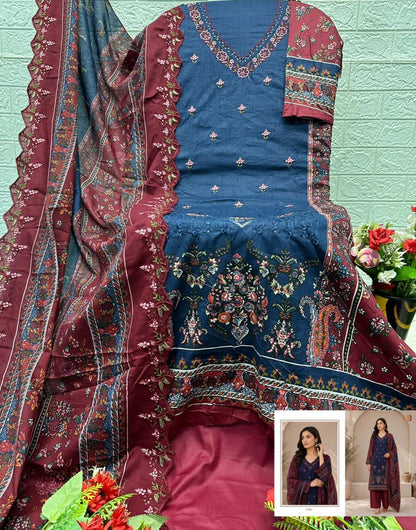 Bin Saeed Vol 17 Shraddha Designer Cotton Karachi Salwar Suits Exporter Gujarat