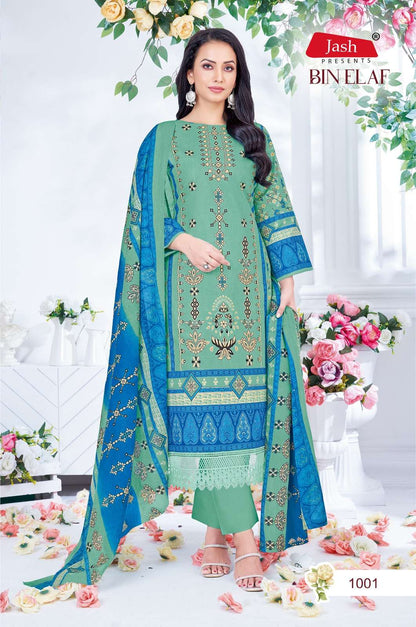 Bin Elaf Vol 1 Jash Lawn Karachi Salwar Suits Wholesaler Gujarat