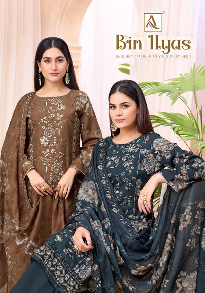 Bin Ilyas Alok Cambric Cotton Karachi Salwar Suits Supplier