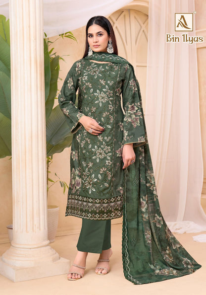 Bin Ilyas Alok Cambric Cotton Karachi Salwar Suits Supplier