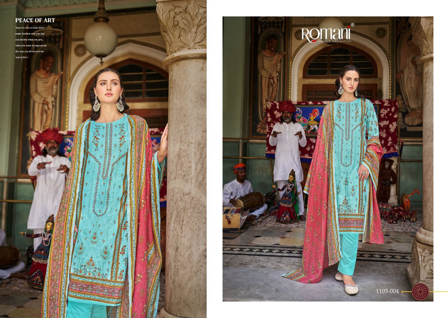 Bin Kareem Romani Cotton Karachi Salwar Suits Wholesaler Gujarat