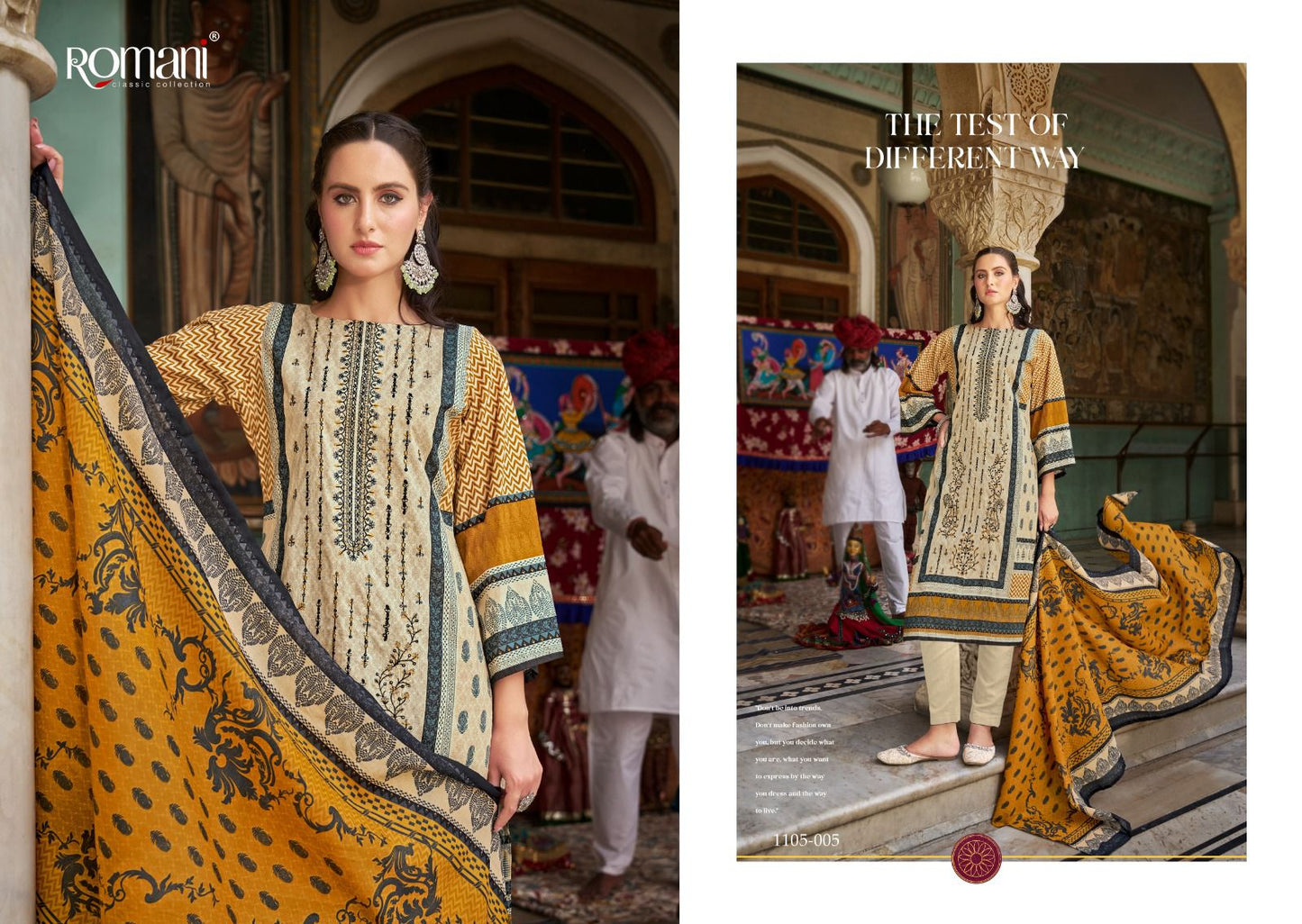 Bin Kareem Romani Cotton Karachi Salwar Suits Wholesaler Gujarat