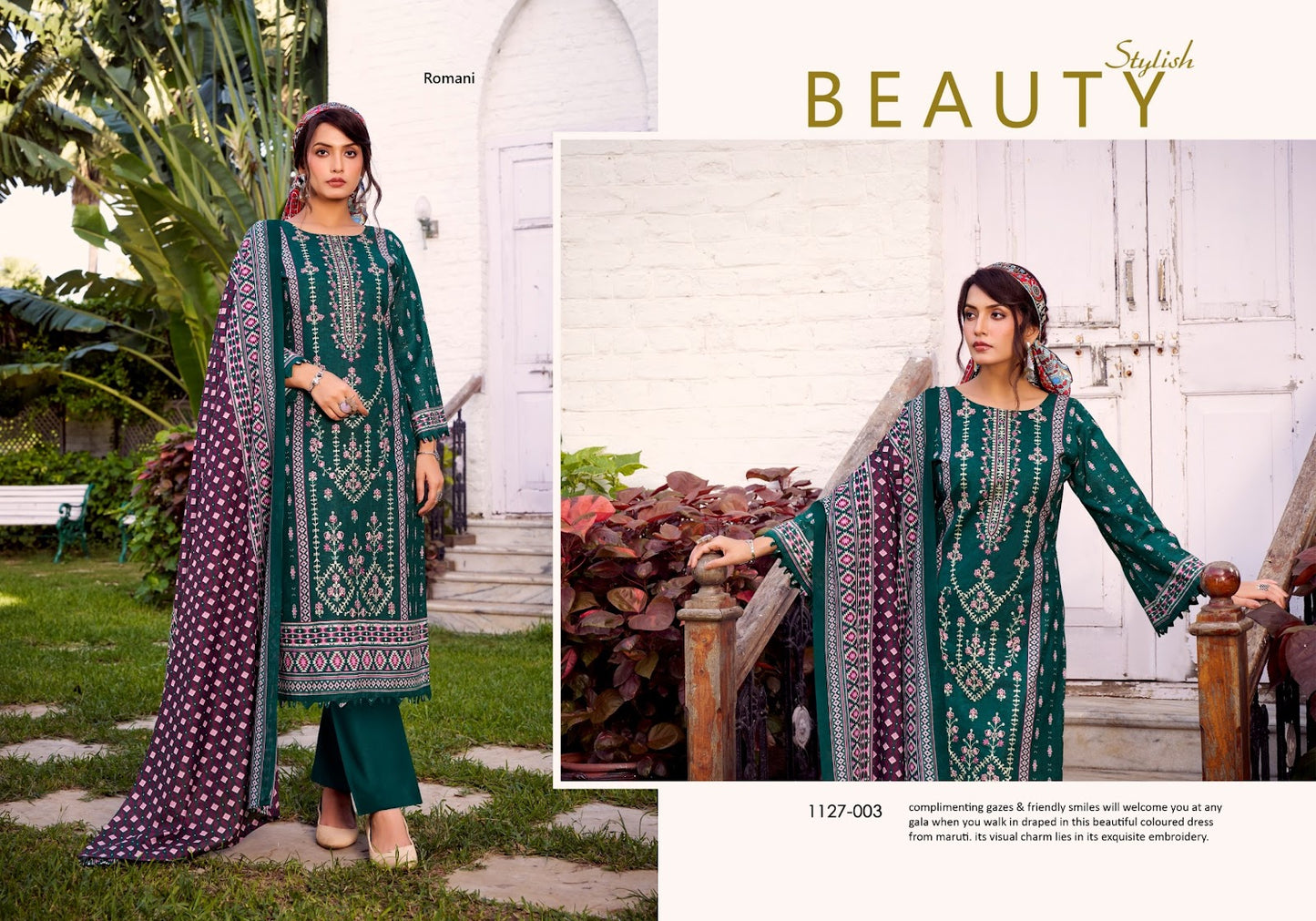 Bin Kareem Vol 2 Romani Cotton Karachi Salwar Suits Wholesale