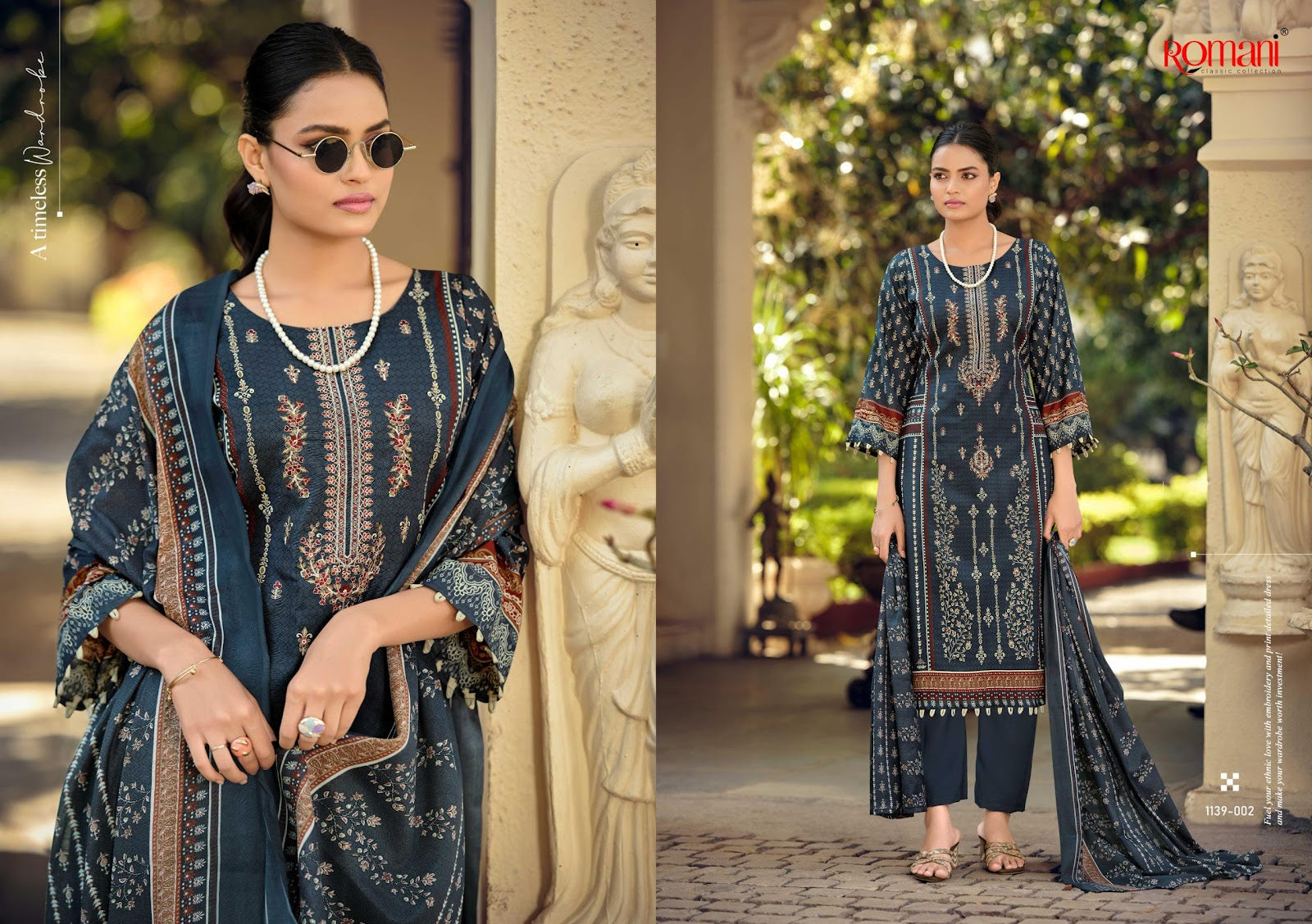 Bin Kareem Vol 3 Romani Mix Cotton Karachi Salwar Suits Supplier Ahmedabad