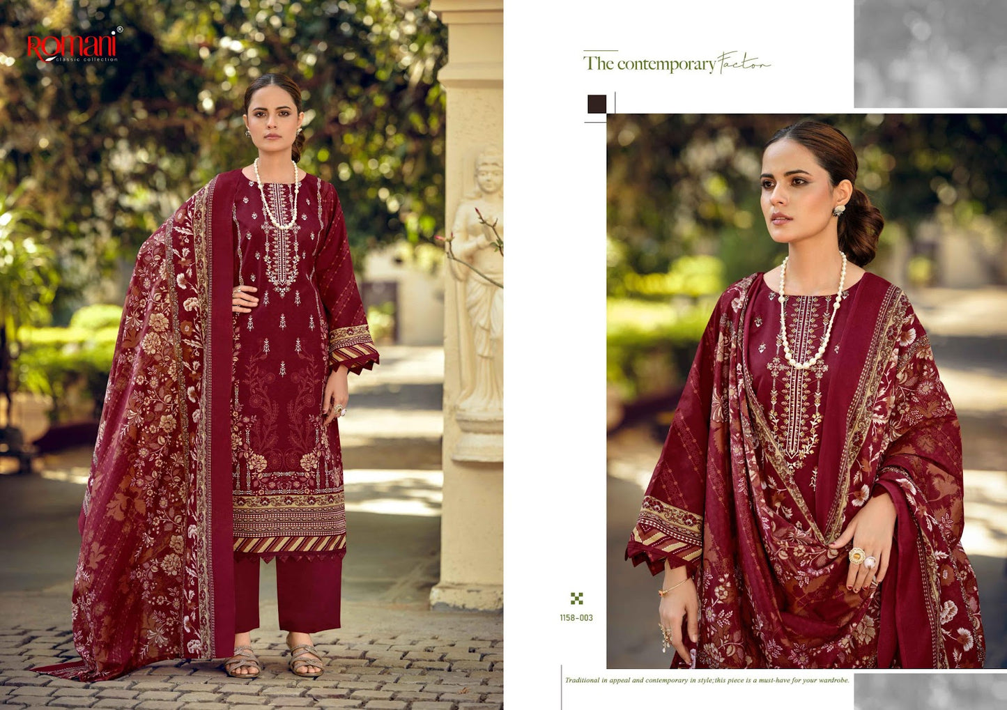 Bin Kareem Vol 6 Romani Cotton Karachi Salwar Suits Exporter Gujarat