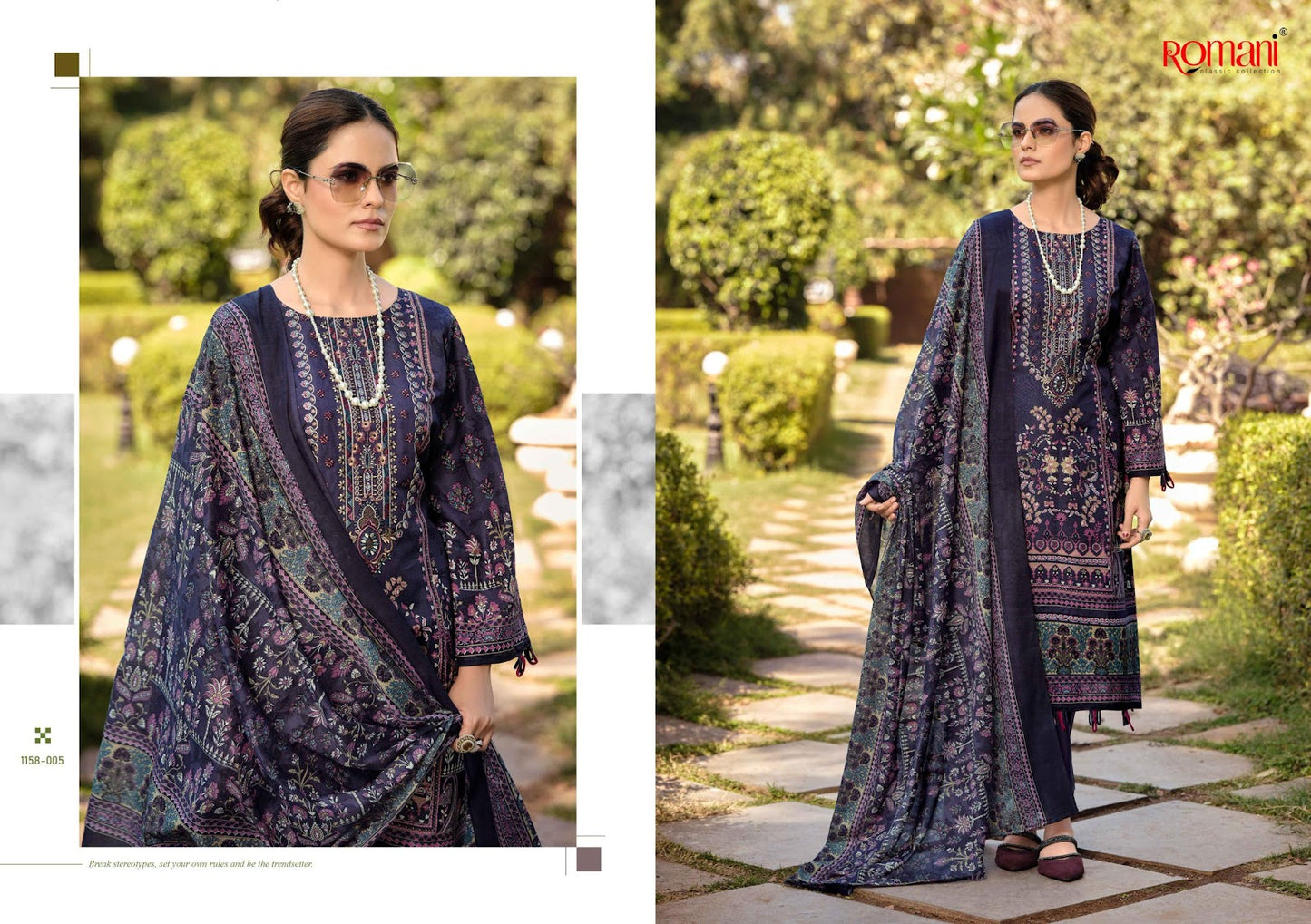 Bin Kareem Vol 6 Romani Cotton Karachi Salwar Suits Exporter Gujarat