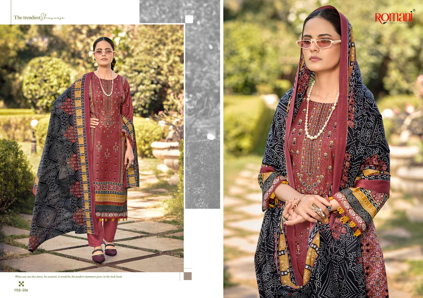 Bin Kareem Vol 6 Romani Cotton Karachi Salwar Suits Exporter Gujarat