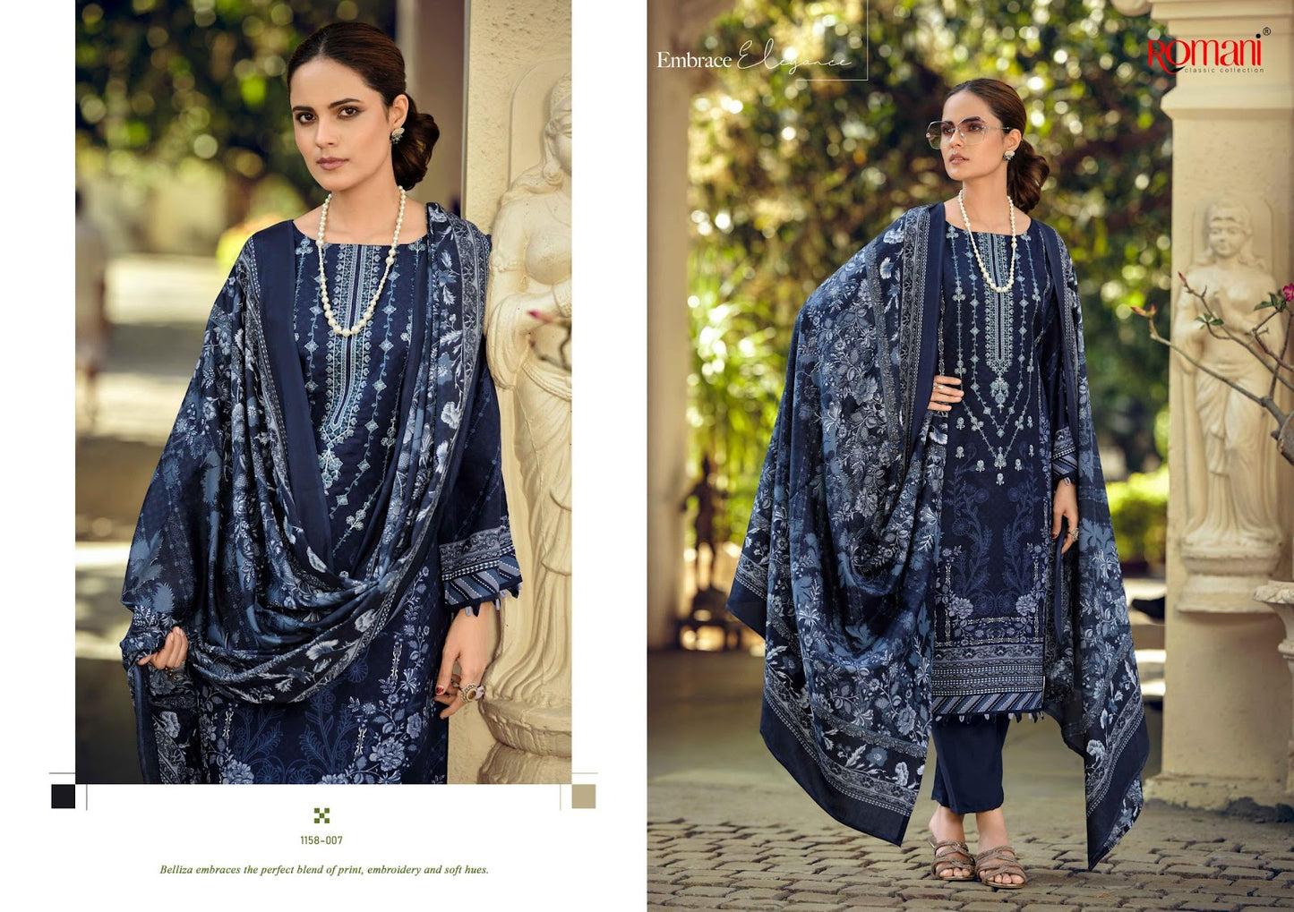 Bin Kareem Vol 6 Romani Cotton Karachi Salwar Suits Exporter Gujarat