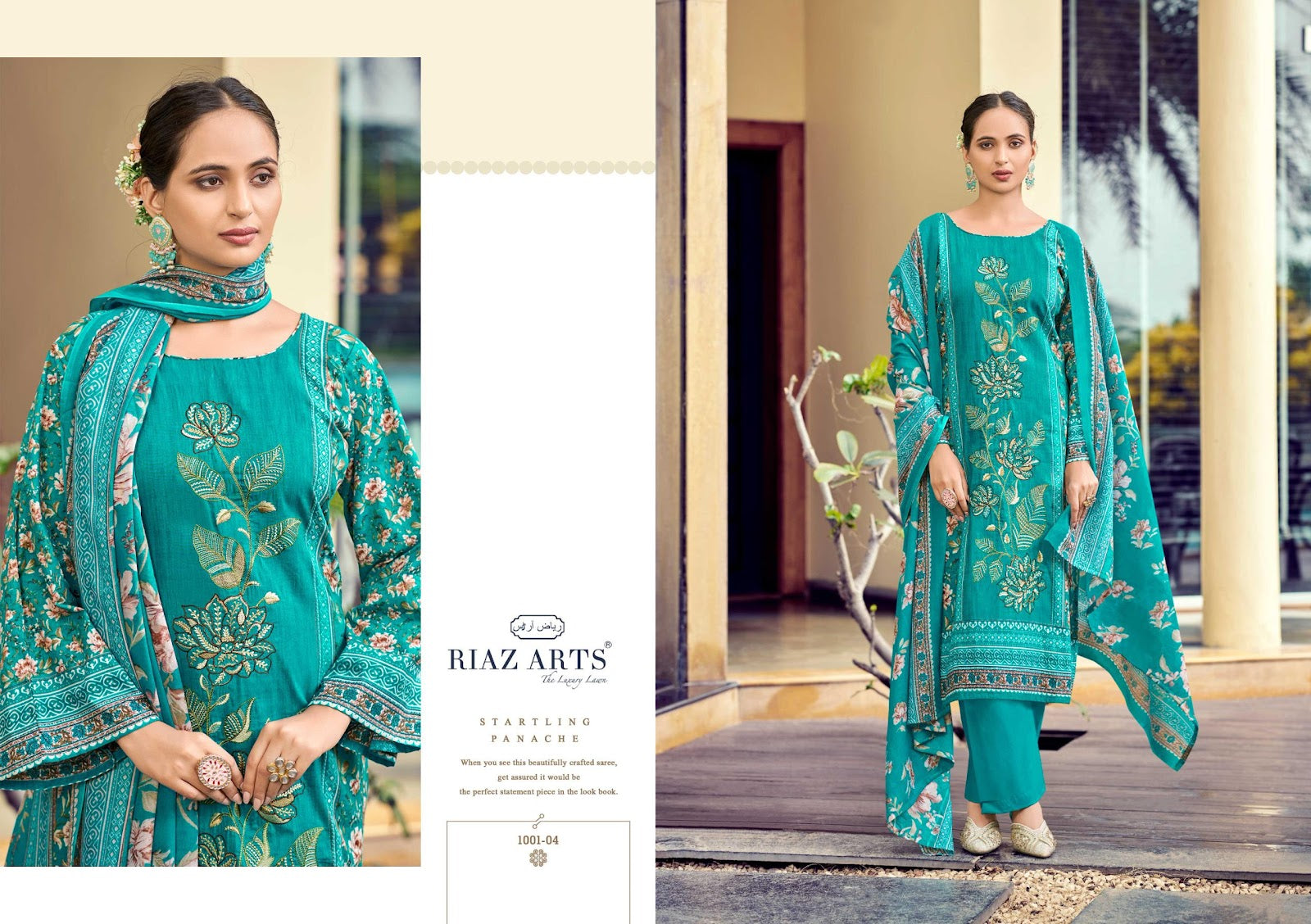 Bin Saeed 10 Riaz Art Cotton Karachi Salwar Suits Manufacturer Gujarat