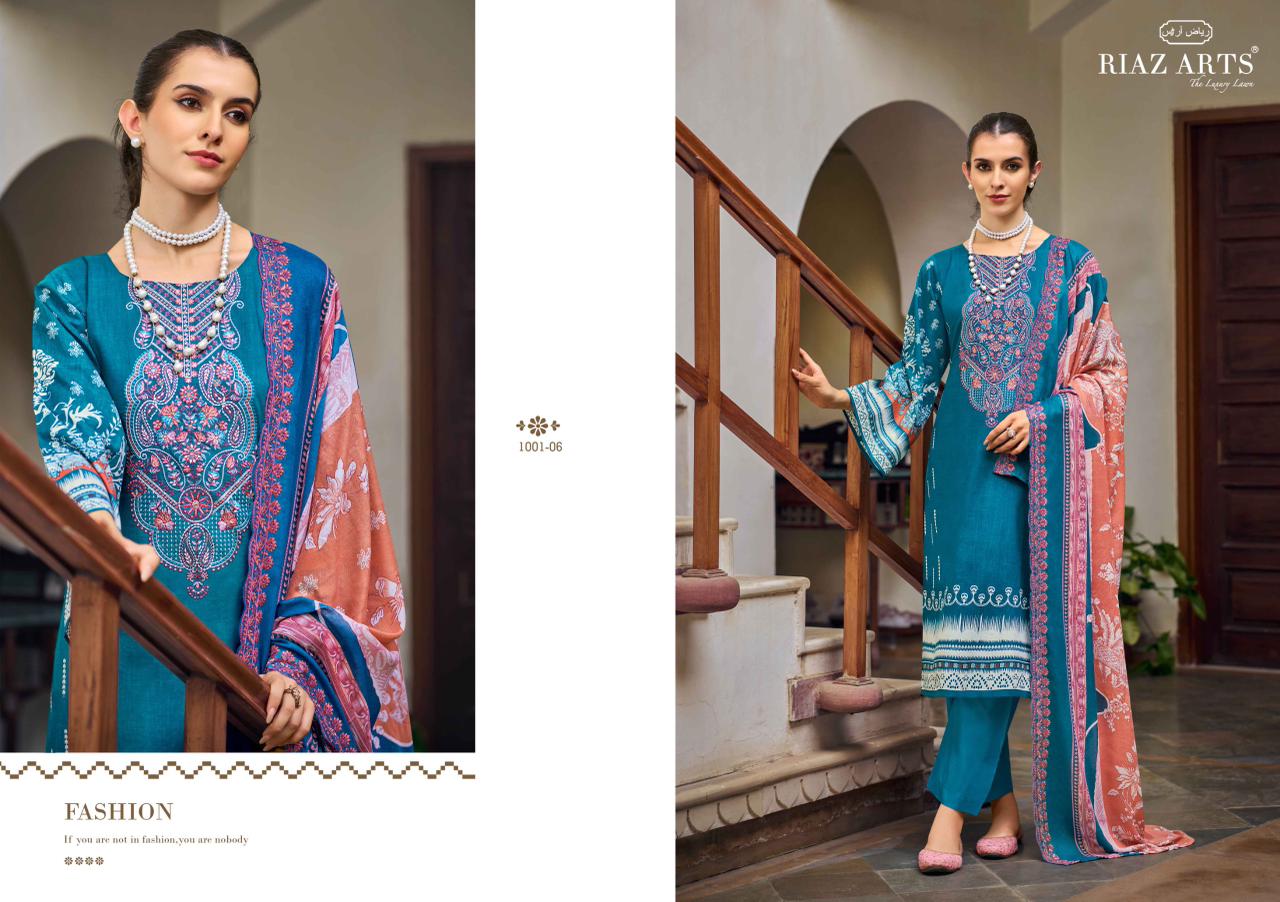Bin Saeed 11 Riaz Art Cotton Karachi Salwar Suits Manufacturer