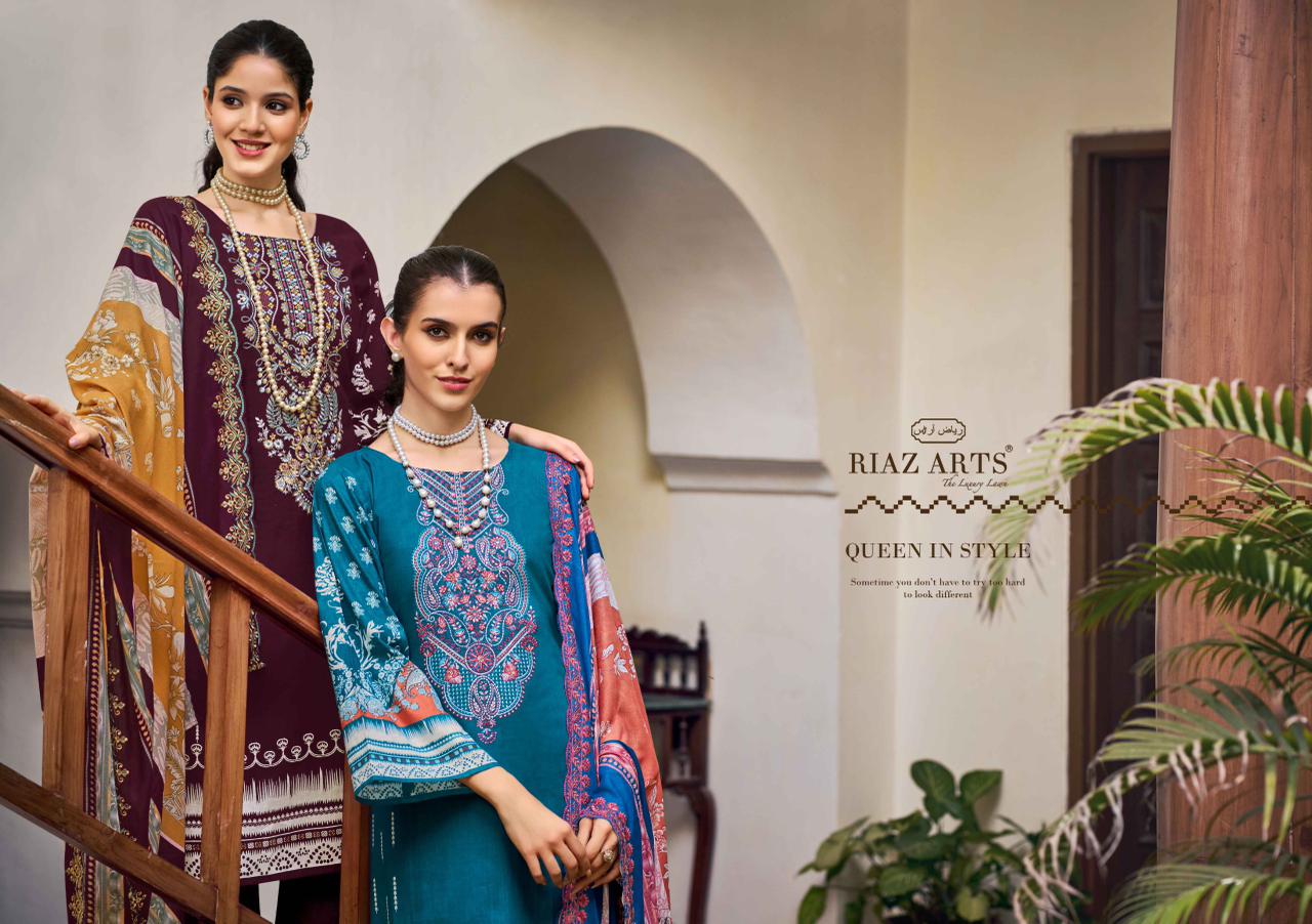 Bin Saeed 11 Riaz Art Cotton Karachi Salwar Suits Manufacturer